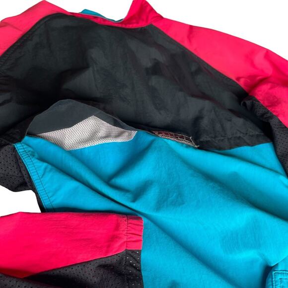 Men’s Hind Colorblock‎ Vintage Zip-up Bicycle Athleisure Active Jacket sz Large - Picture 4 of 13